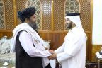 دیدار ملا عبدالغنی برادر با شارژدافیر قطر در کابل